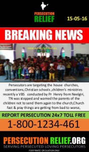 Persecutors targetting home churches